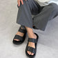 【WEB限定/Fit meサンダル】アシンメトリーベルトスライドサンダル/OT3238