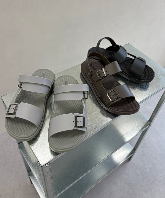 【WEB限定/Fit meサンダル】アシンメトリーベルトスライドサンダル/OT3238