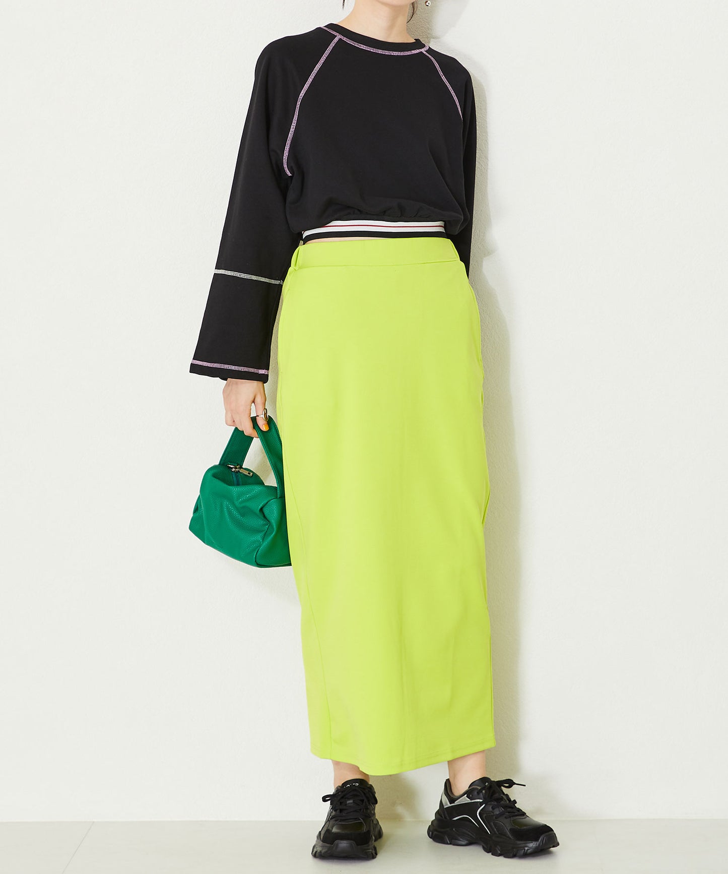 配色パーツ厚底スニーカー/OT3733