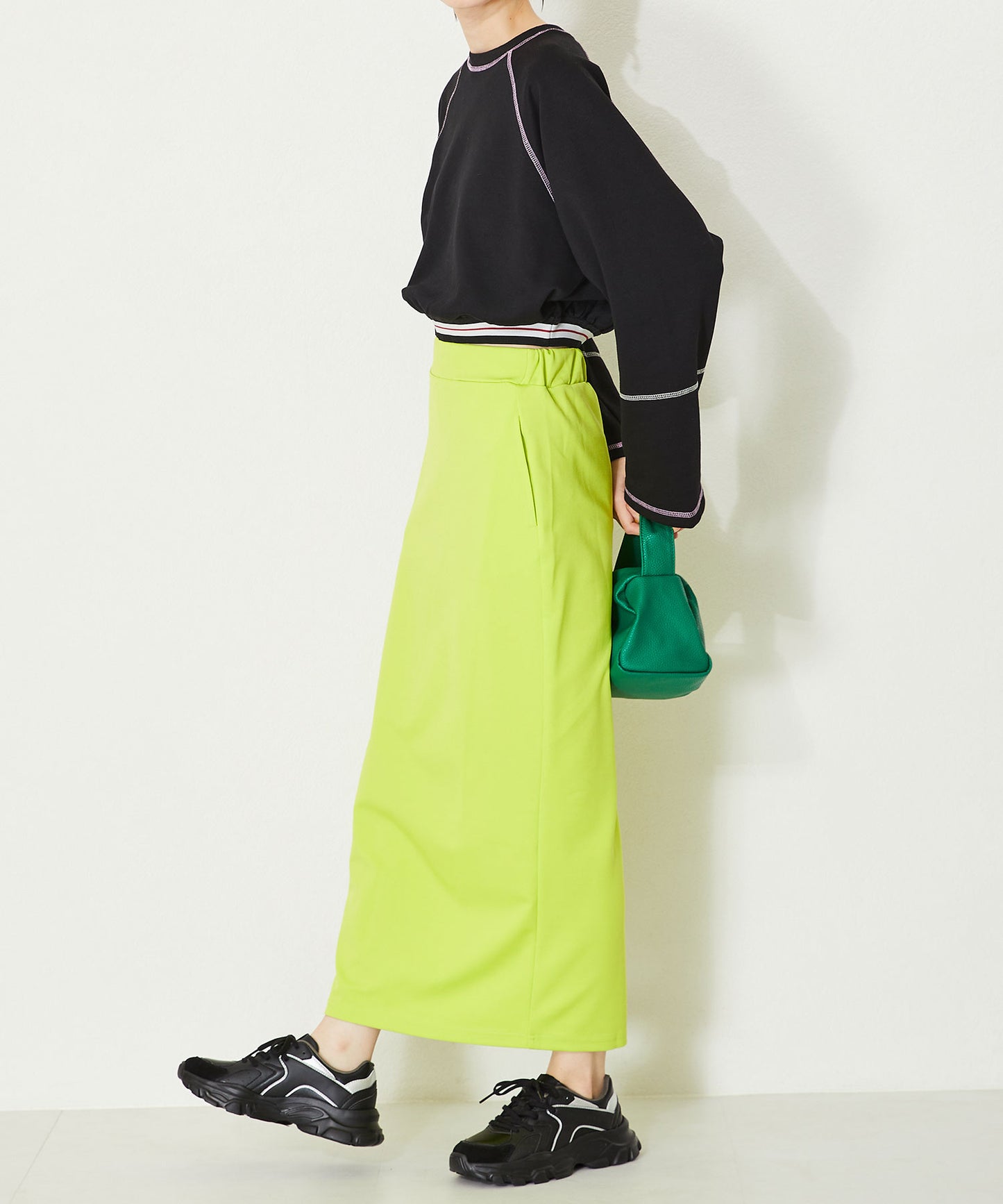 配色パーツ厚底スニーカー/OT3733