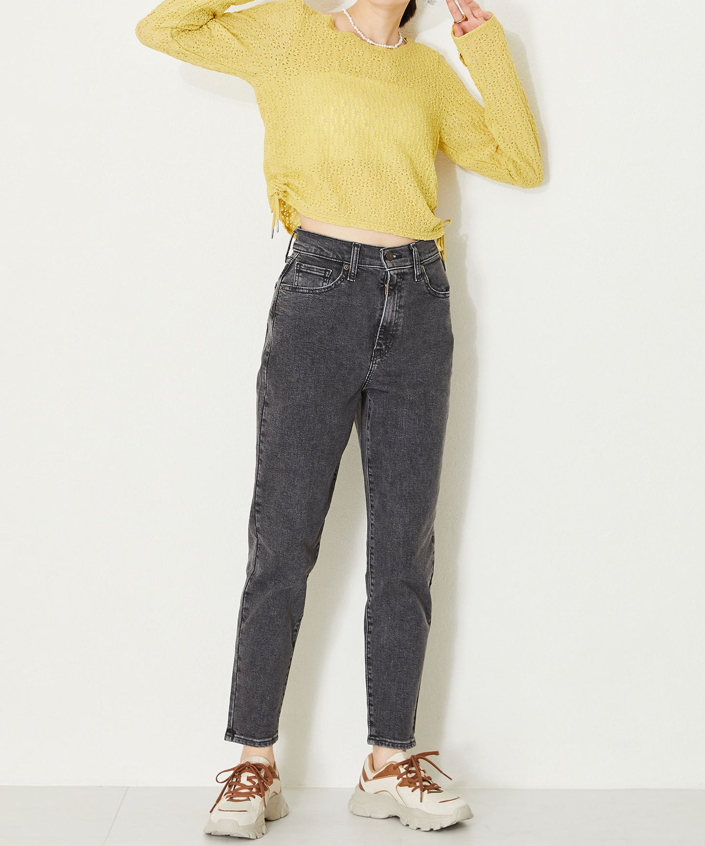 配色パーツ厚底スニーカー/OT3733