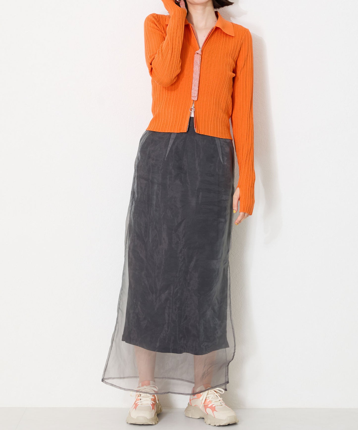 配色パーツ厚底スニーカー/OT3733