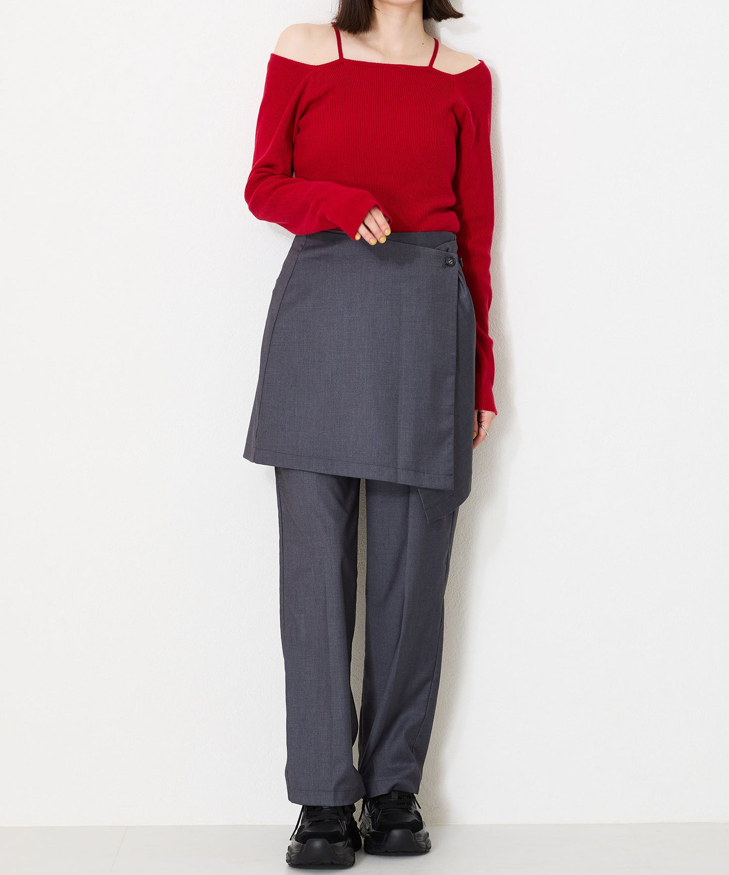 ナイロンテープ厚底スニーカー/OT3745