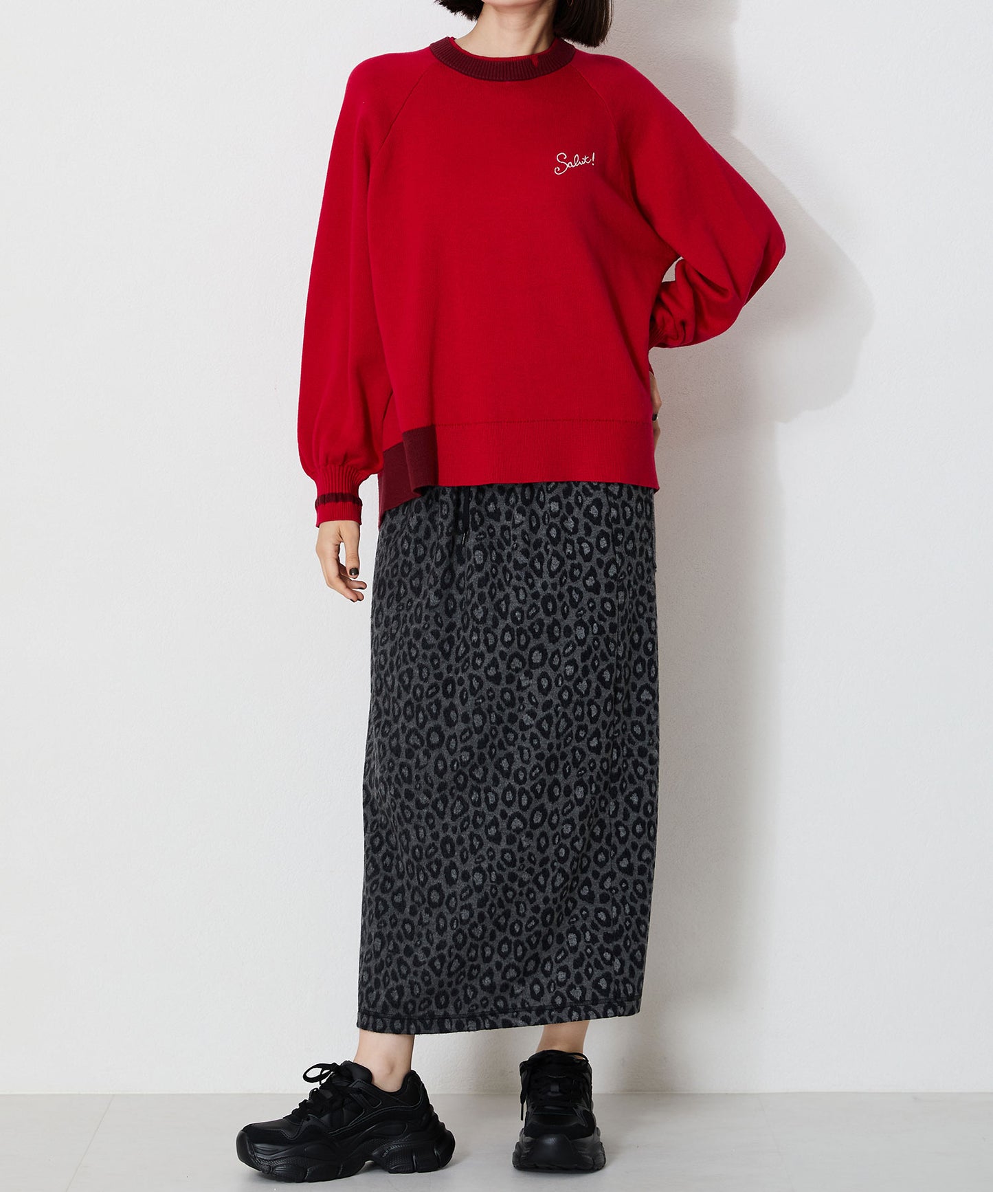 ナイロンテープ厚底スニーカー/OT3745