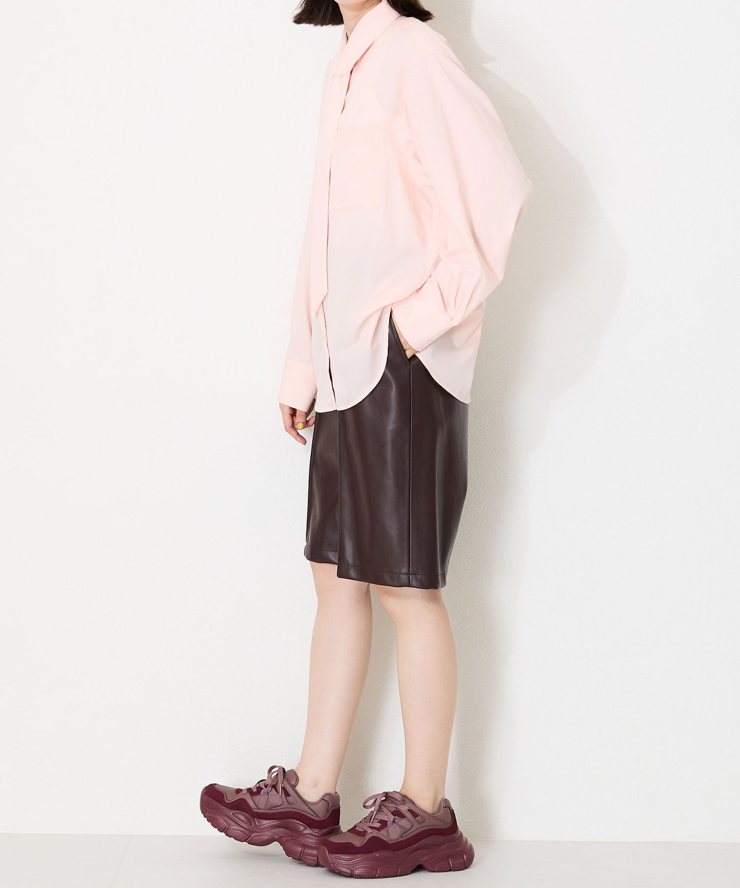 ナイロンテープ厚底スニーカー/OT3745