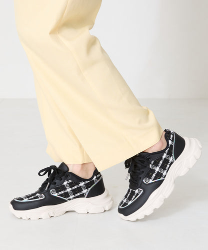 2WAYシューレースツイードスニーカー/OT3746