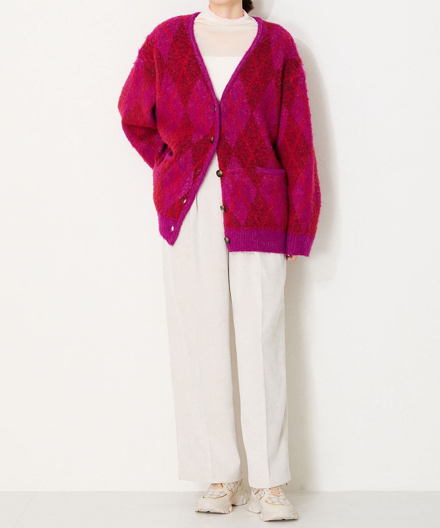 2WAYシューレースツイードスニーカー/OT3746