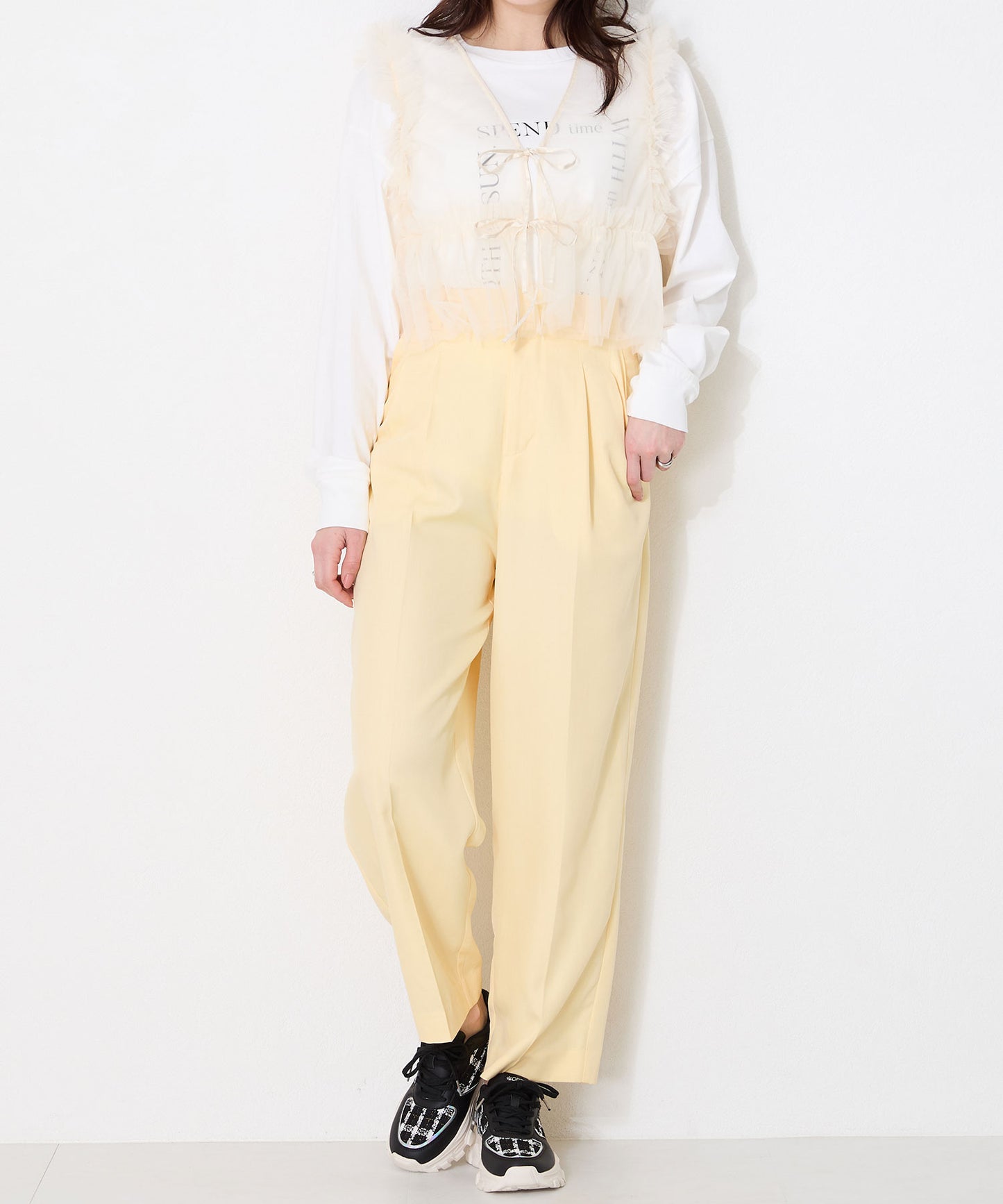 2WAYシューレースツイードスニーカー/OT3746