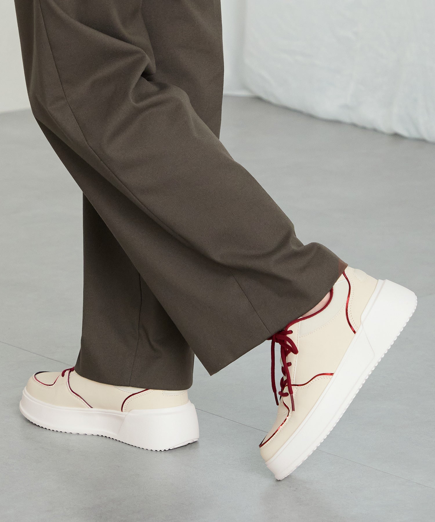 新色追加】バイカラーボリュームソールスニーカー/OT3750