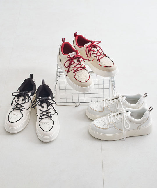 【新色追加】バイカラーボリュームソールスニーカー/OT3750