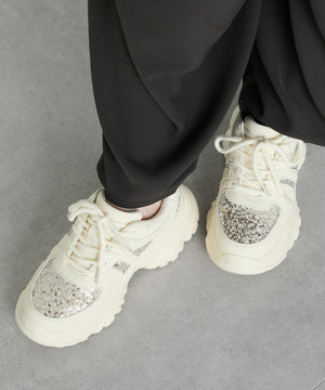 スパンコール厚底スニーカー/OT3752