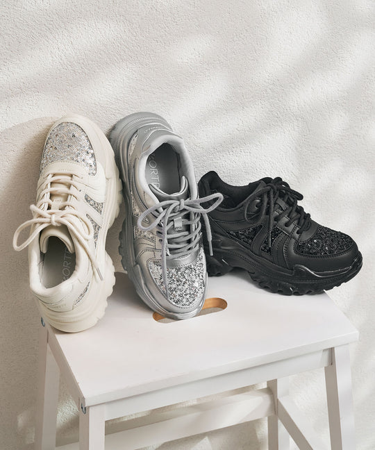 スパンコール厚底スニーカー/OT3752