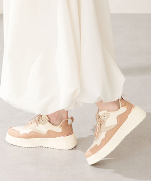 配色コートソールスニーカー/OT3756