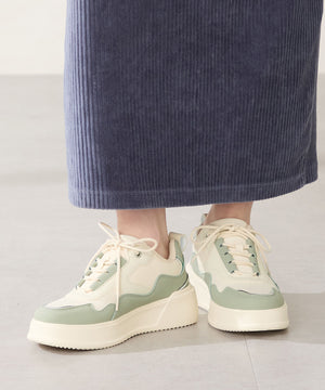 配色コートソールスニーカー/OT3756