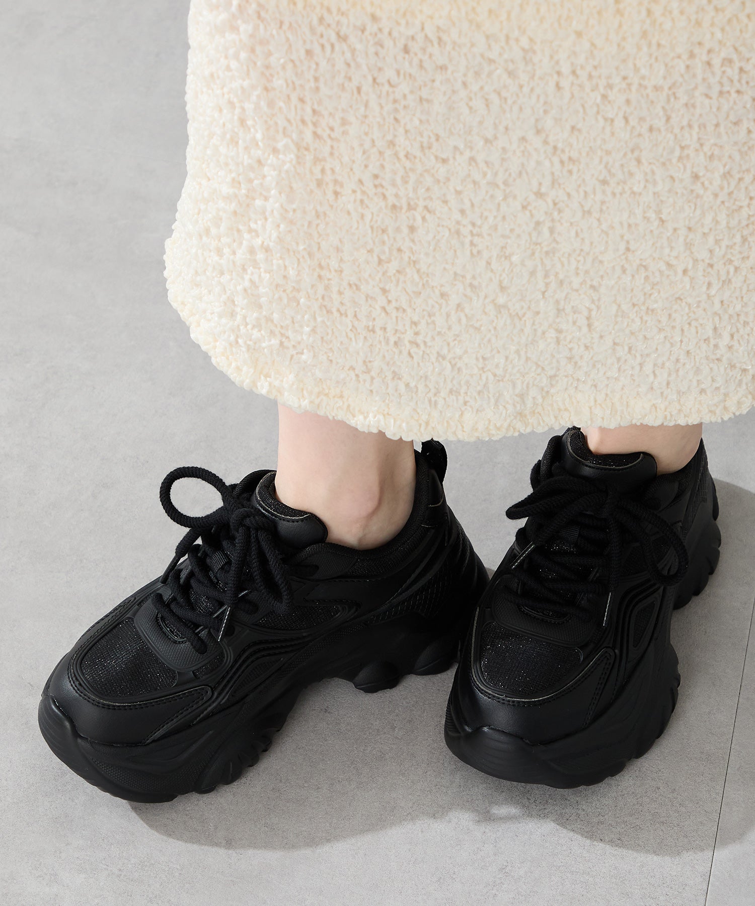 ボリュームソールラメスニーカー/OT3758 – ORIENTALTRAFFIC