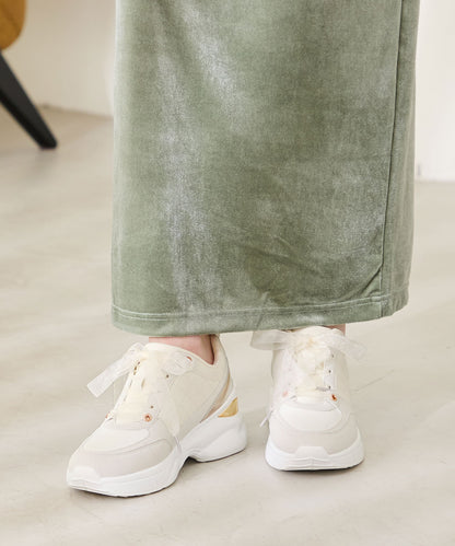 ヒールアップメタリックパーツスニーカー/OT3761