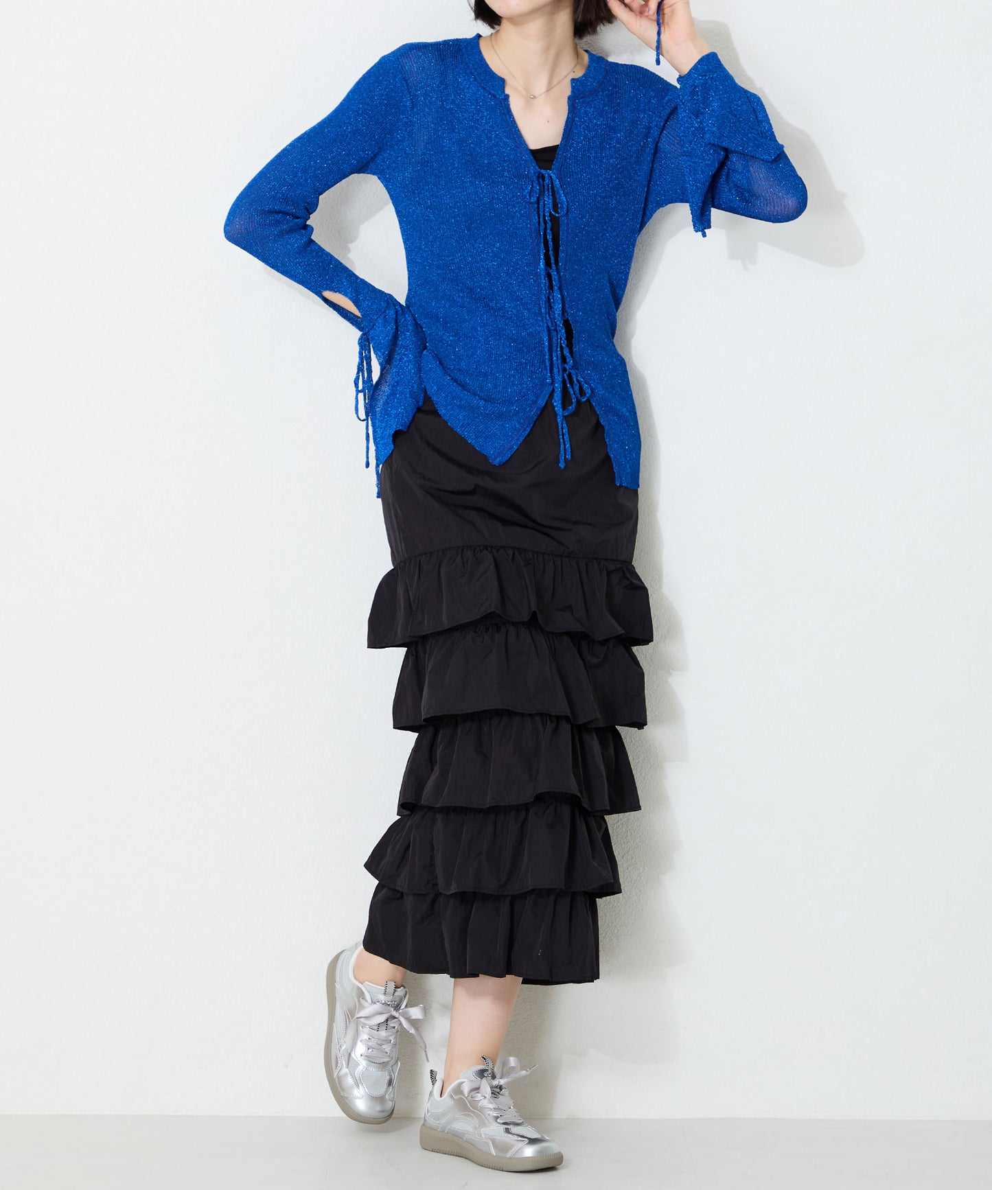 メタリック切替コートソールスニーカー/OT3764