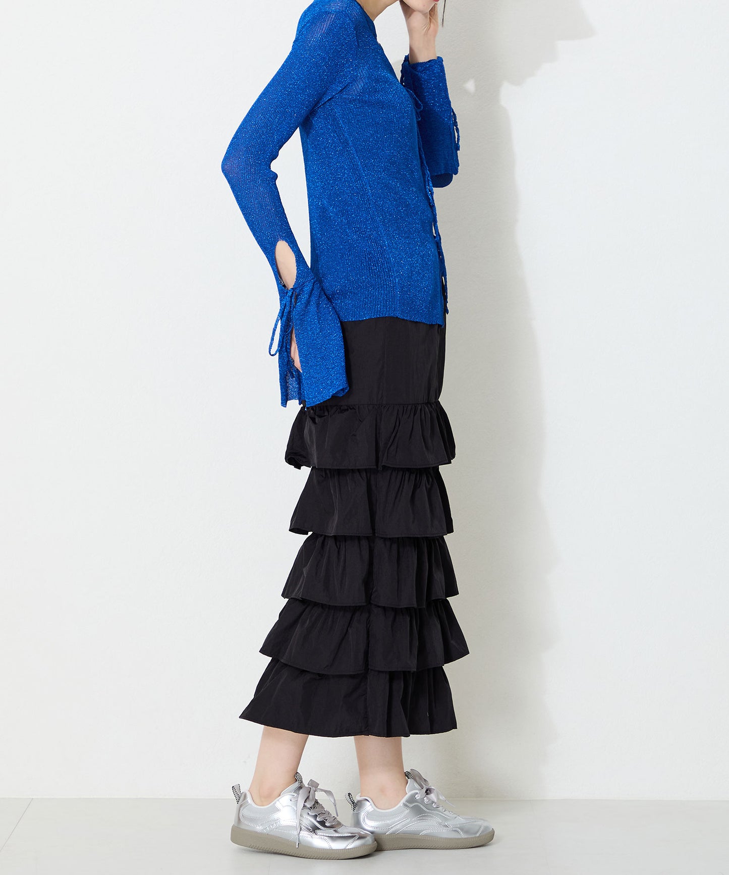 メタリック切替コートソールスニーカー/OT3764