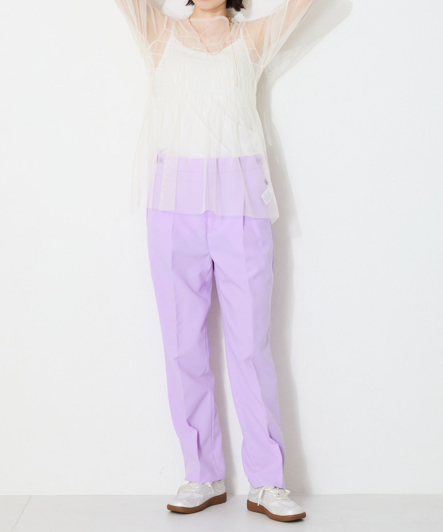 メタリック切替コートソールスニーカー/OT3764