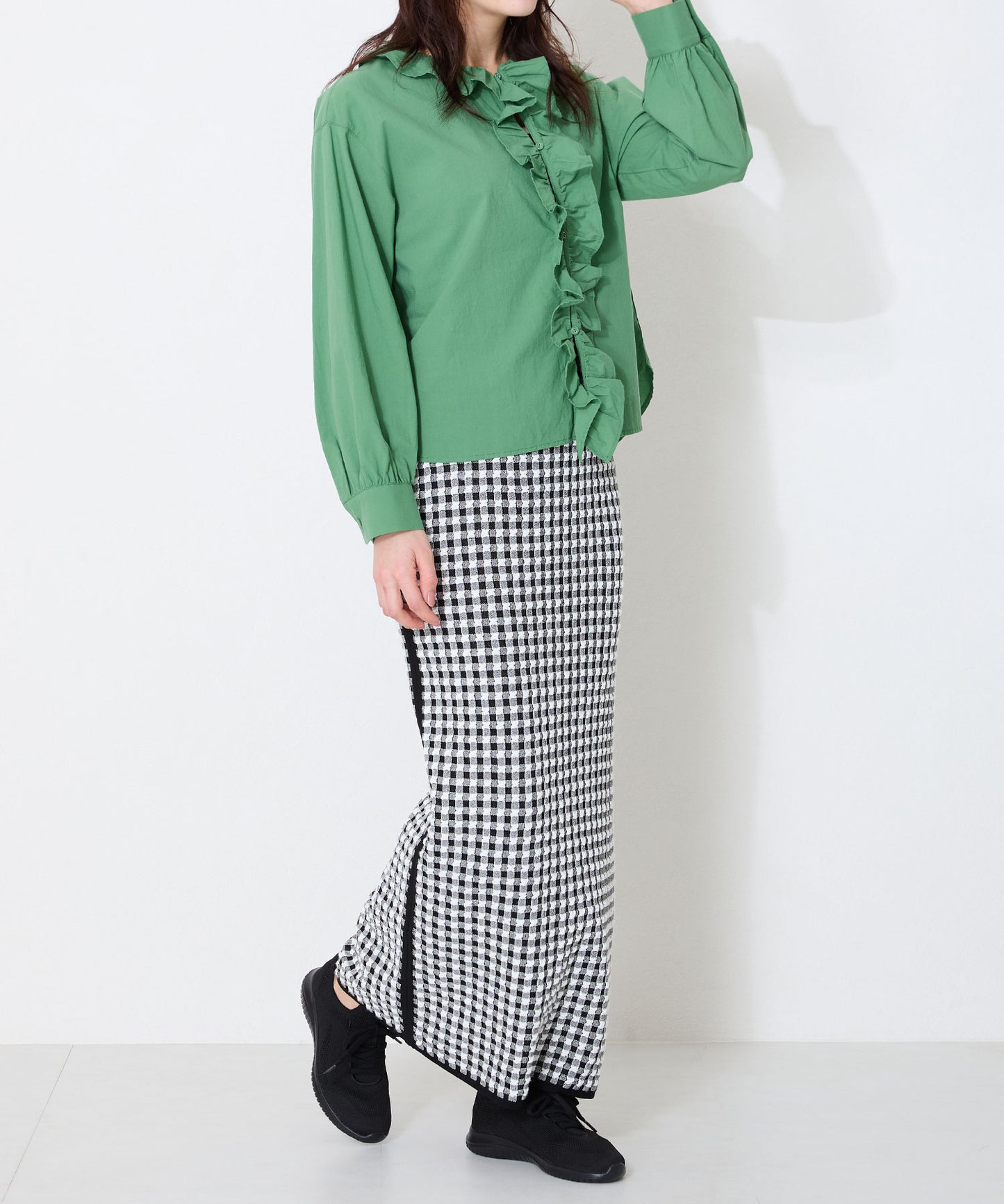 レースアップニットスニーカー/OT3765