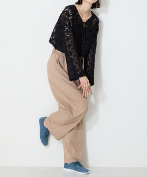 レースアップニットスニーカー/OT3765