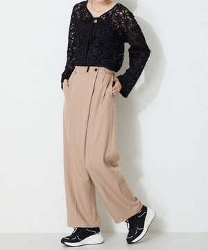 ステッチデザインヒールスニーカー/OT3766