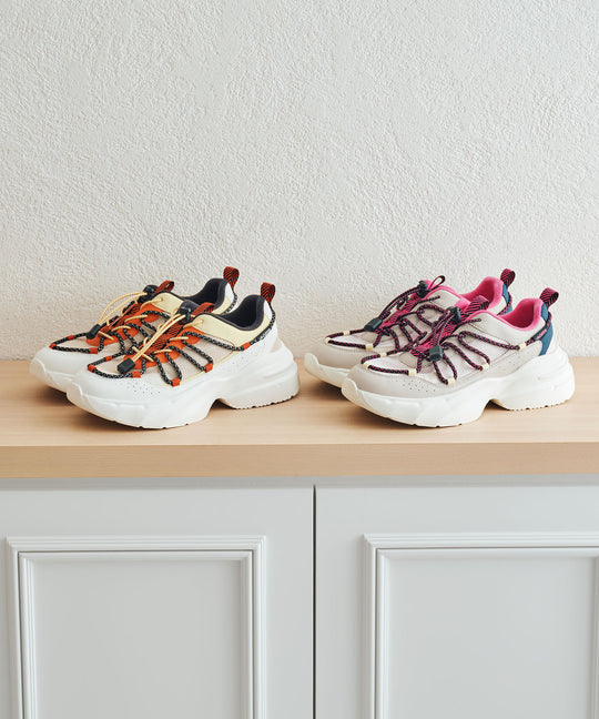 ドローコードデザイン配色スニーカー/OT3767