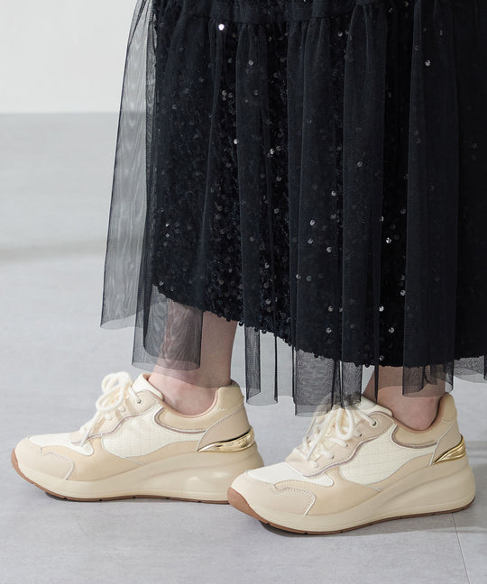 キルティング×グリッタースニーカー/OT3770