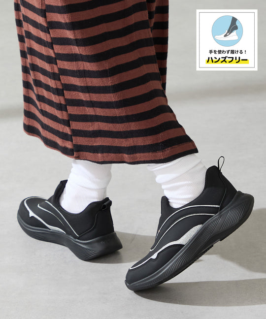 【瞬間フィット】グリッターラインスニーカー/OT3785