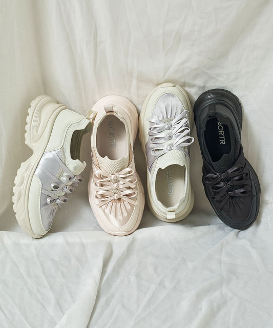 リボンディテールニットスニーカー/OT3787