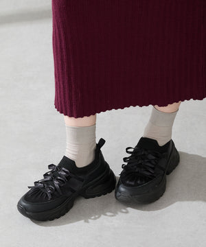 リボンディテールニットスニーカー/OT3787
