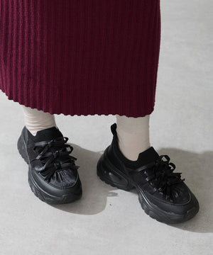 リボンディテールニットスニーカー/OT3787