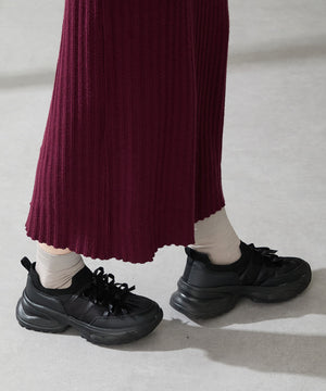 リボンディテールニットスニーカー/OT3787