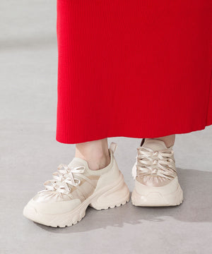 リボンディテールニットスニーカー/OT3787