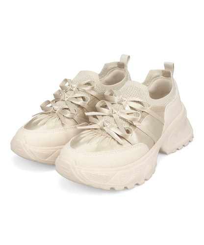 リボンディテールニットスニーカー/OT3787