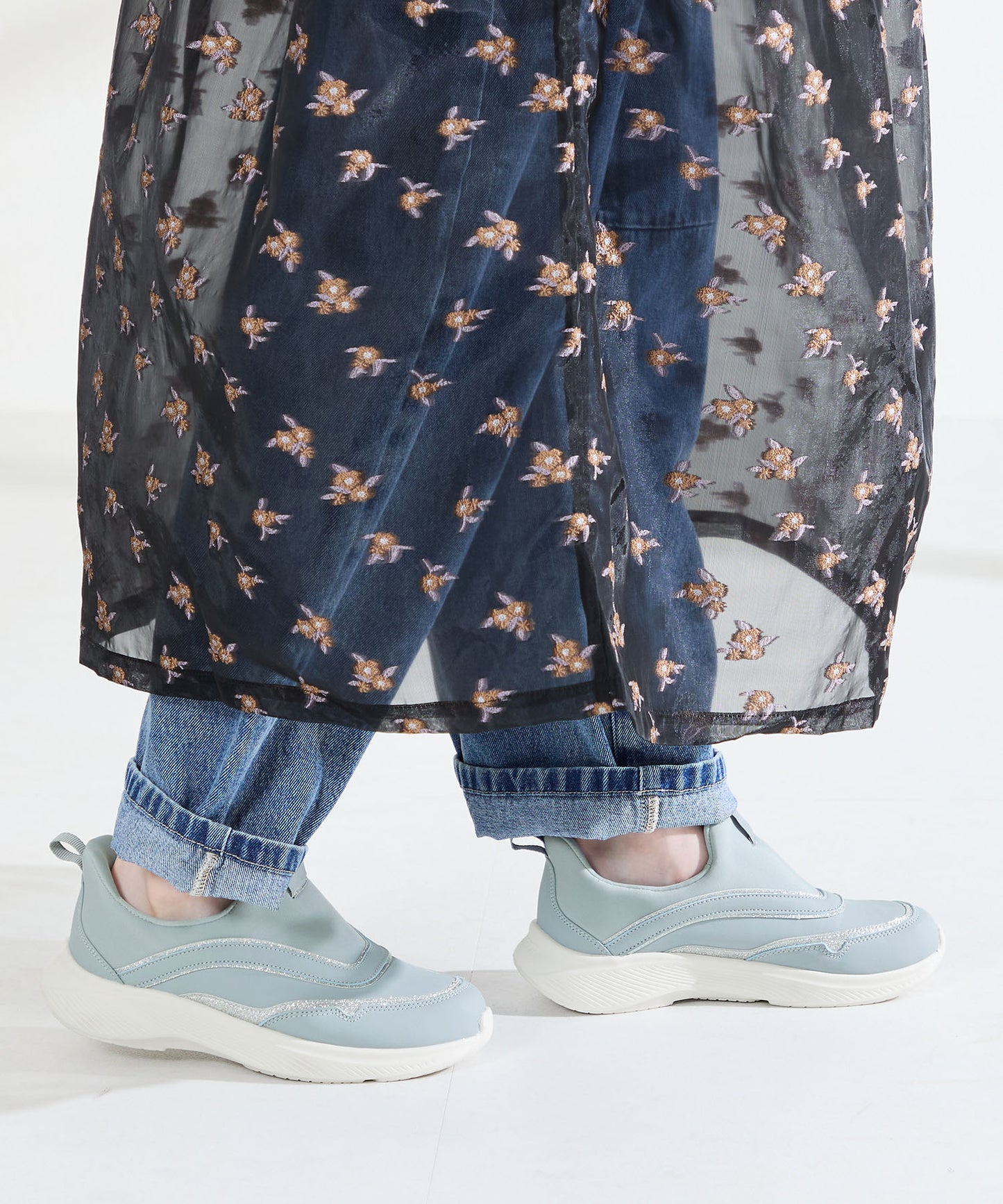 【瞬間フィット】グリッターパーツスリッポンスニーカー/OT3791