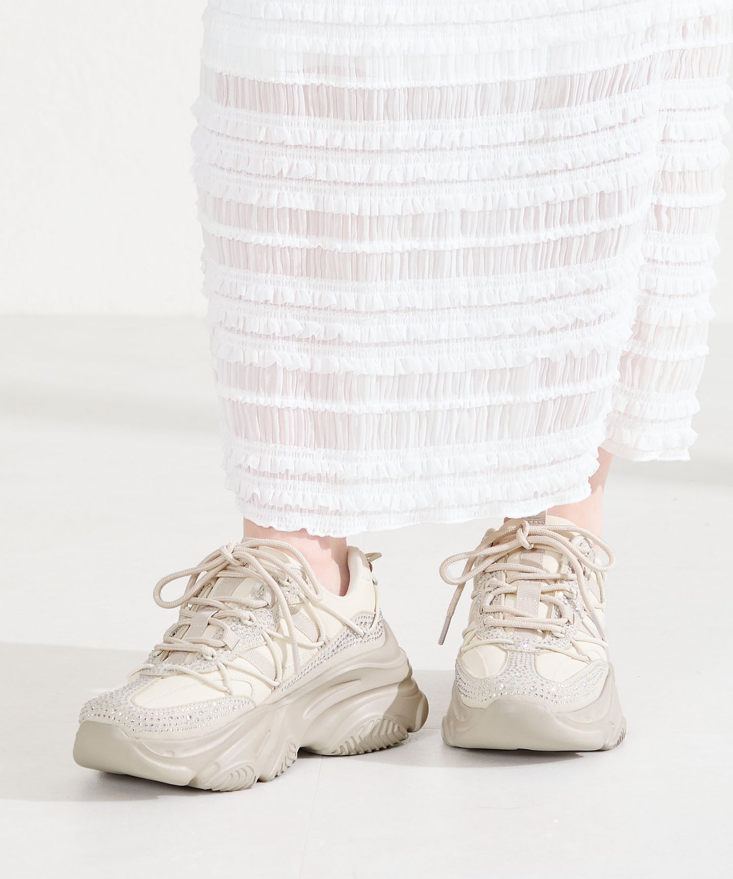 ラインストーン厚底スニーカー/OT3792