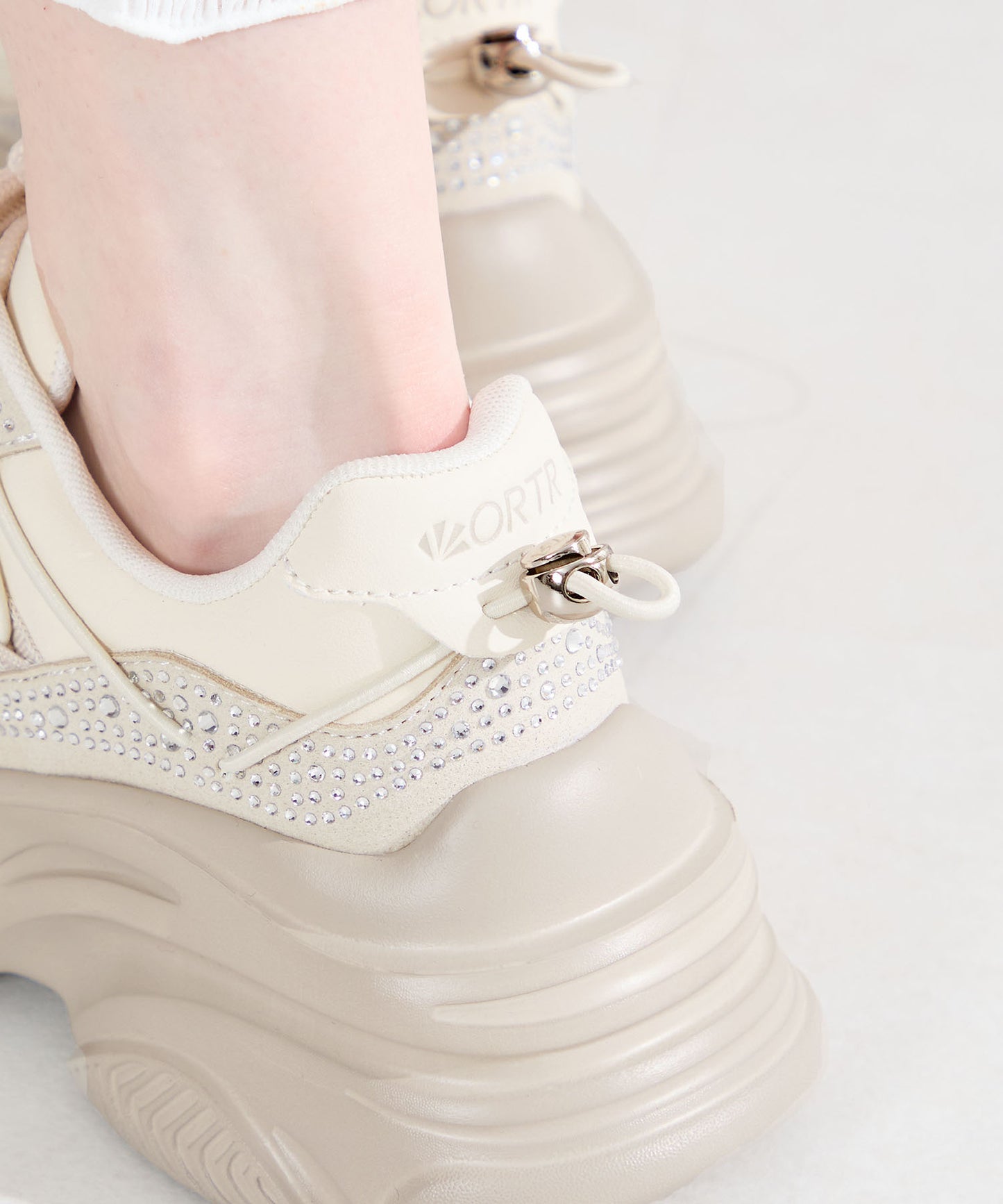 ラインストーン厚底スニーカー/OT3792