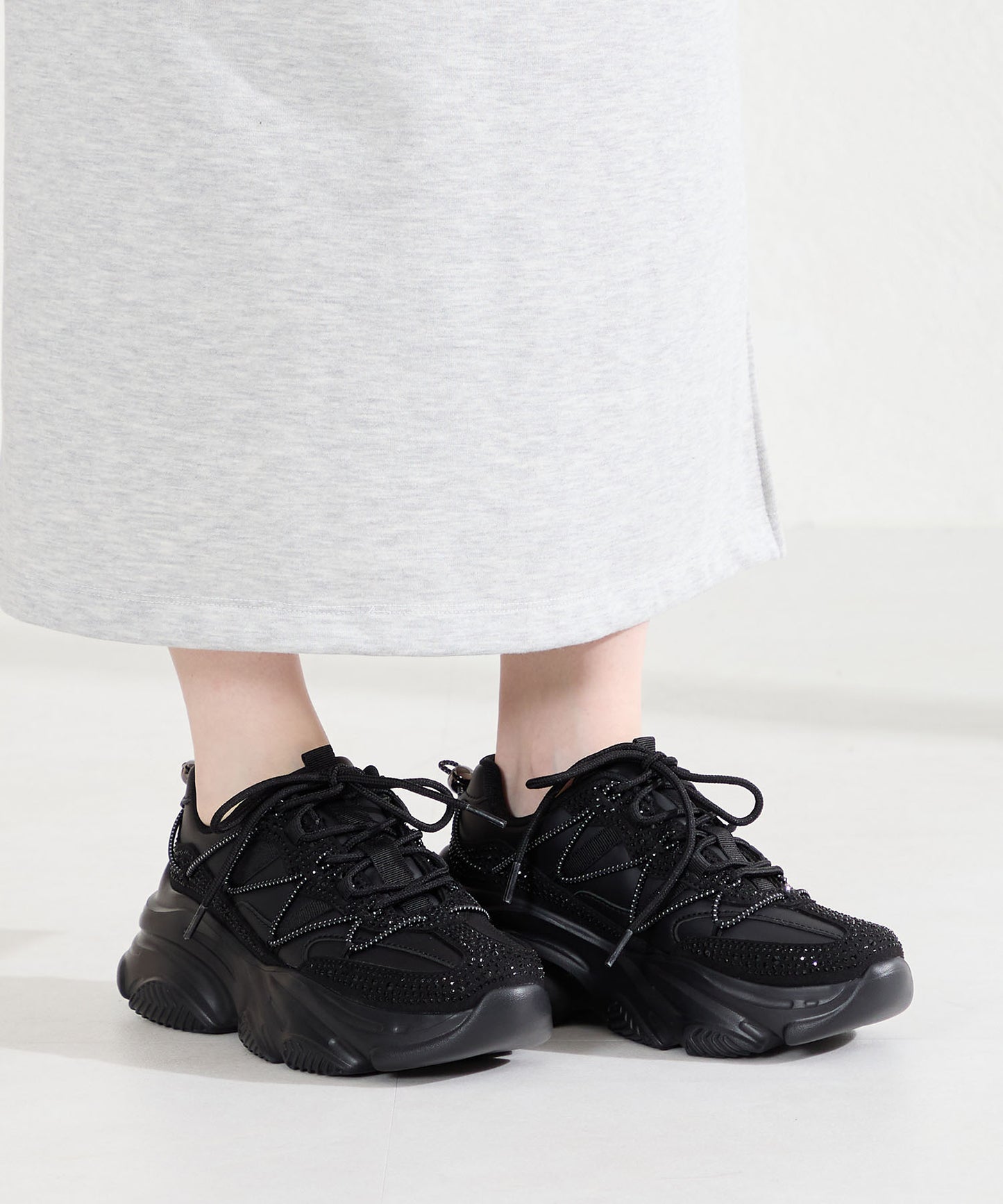 ラインストーン厚底スニーカー/OT3792