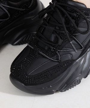 ラインストーン厚底スニーカー/OT3792