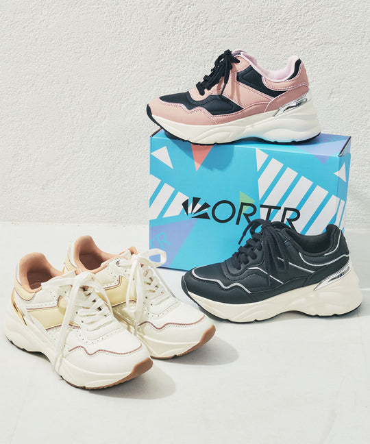 ヒールアップ配色スニーカー/OT3795