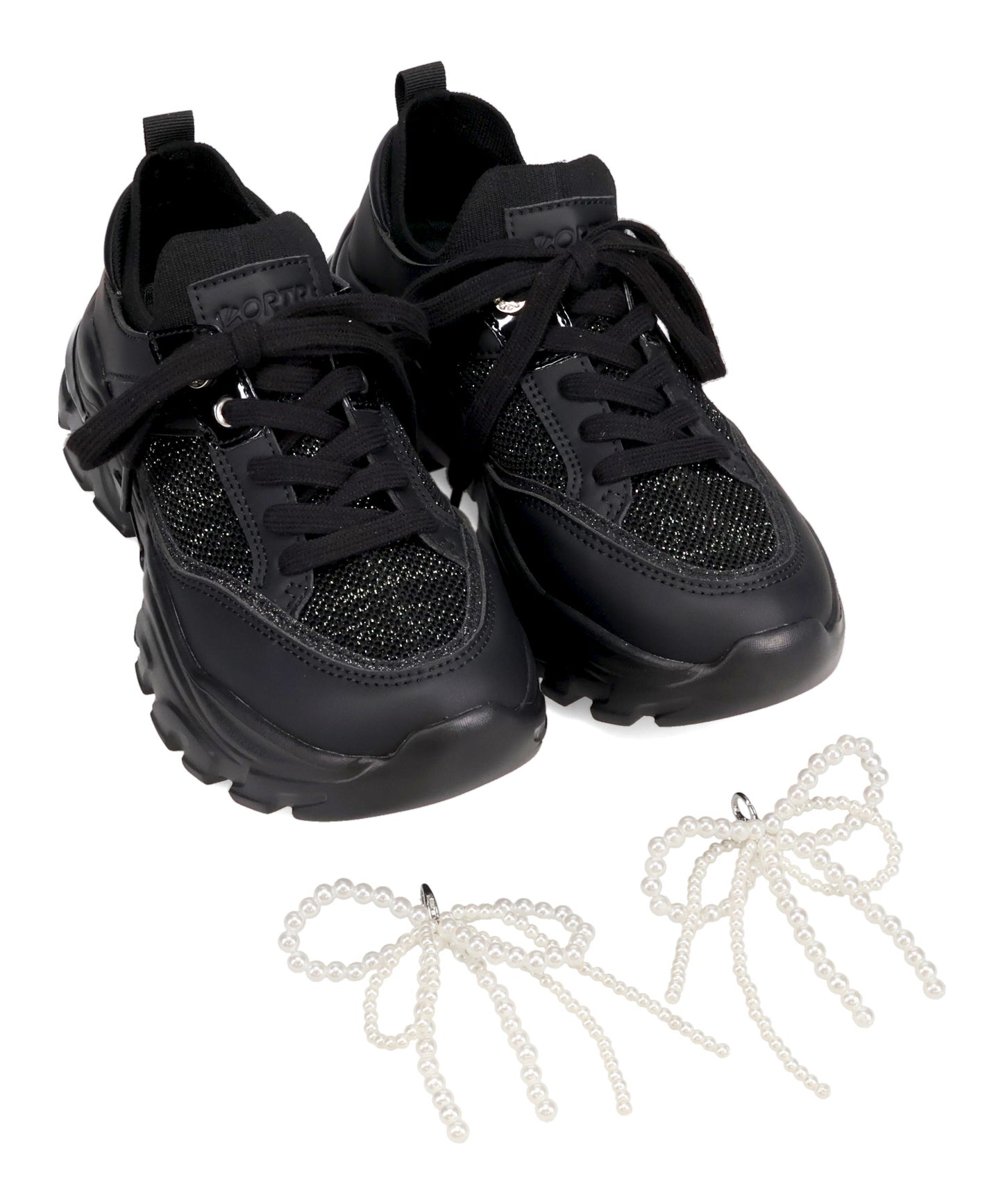 【WEB先行予約/3月上旬発売予定】2wayリボンモチーフニットスニーカー/OT3797