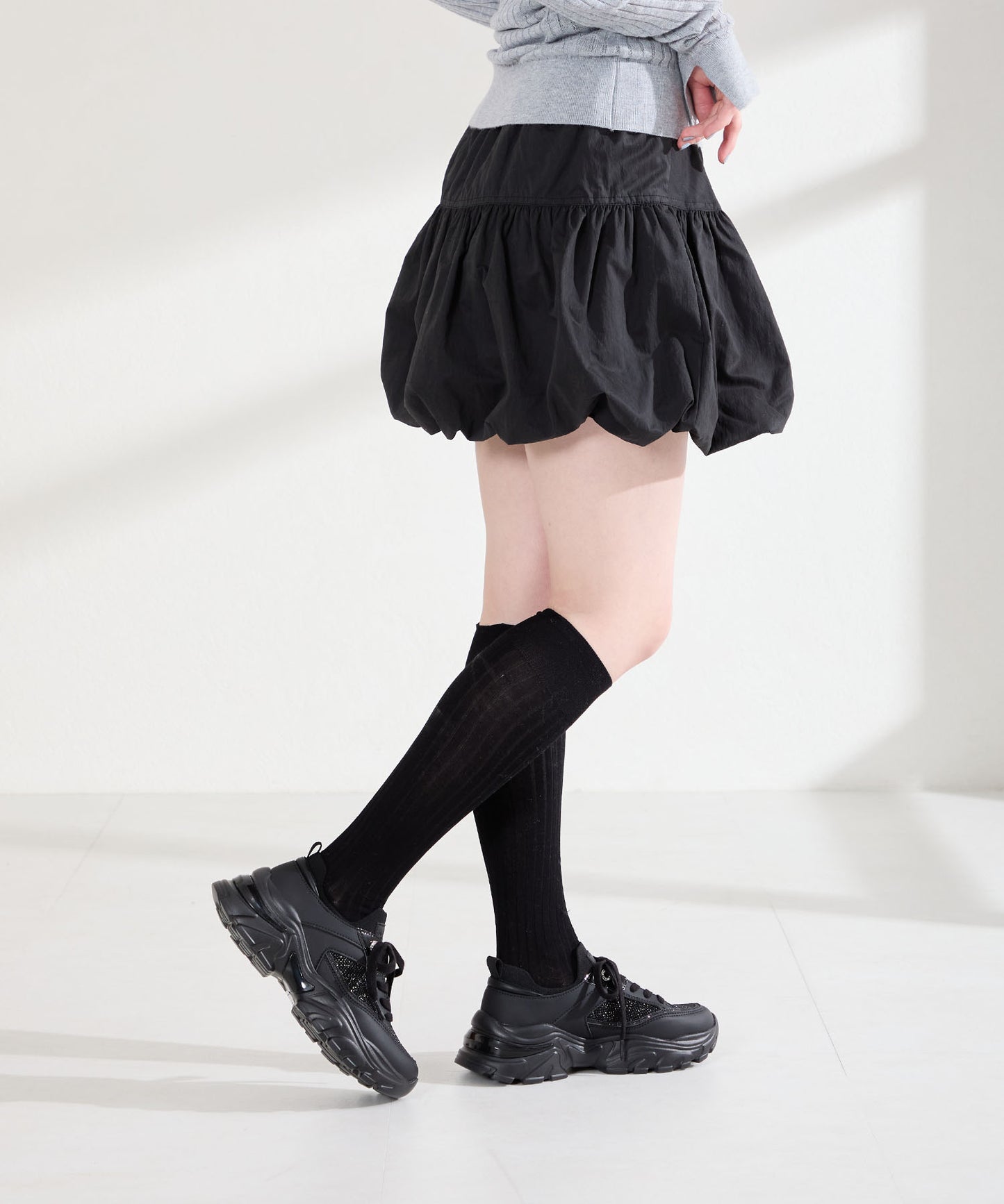 【WEB先行予約/3月上旬発売予定】2wayリボンモチーフニットスニーカー/OT3797