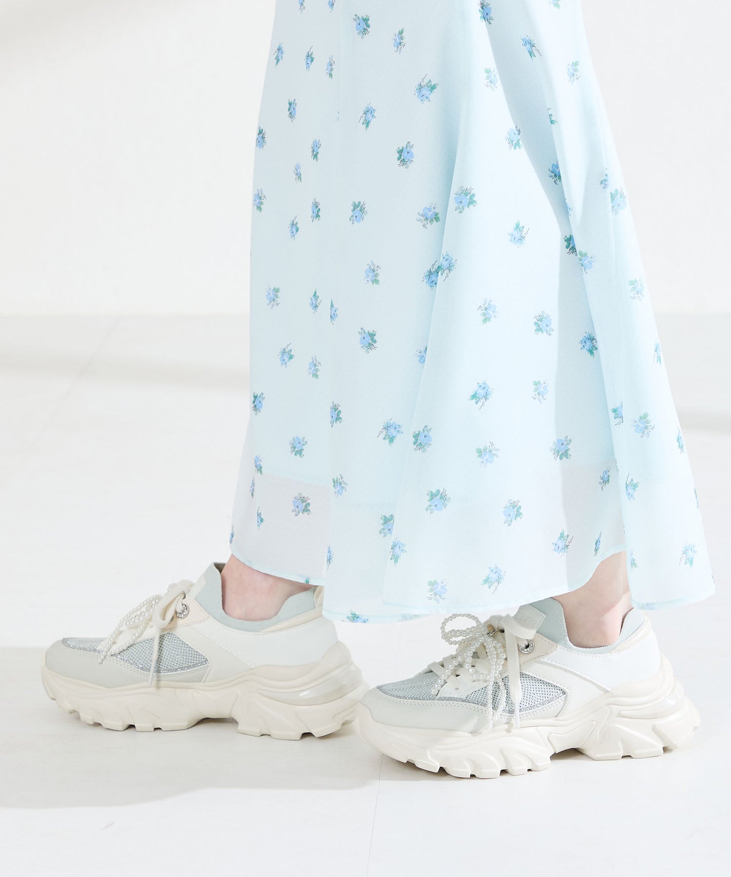 2wayリボンモチーフニットスニーカー/OT3797