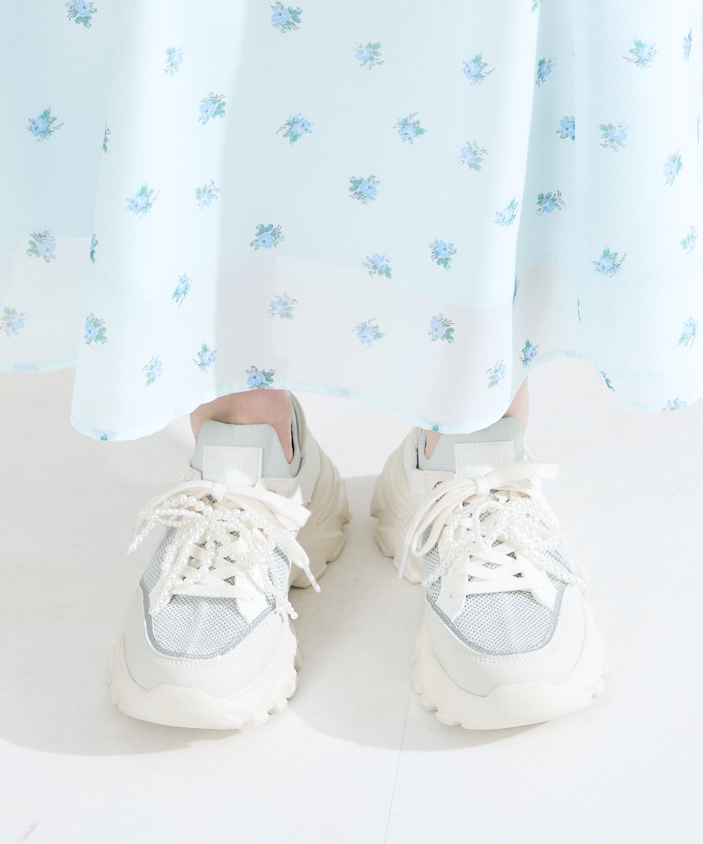 2wayリボンモチーフニットスニーカー/OT3797