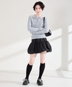 【WEB先行予約/3月上旬発売予定】2wayリボンモチーフニットスニーカー/OT3797