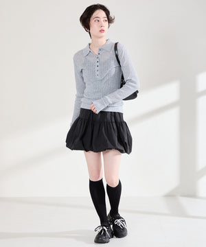 【WEB先行予約/3月上旬発売予定】2wayリボンモチーフニットスニーカー/OT3797