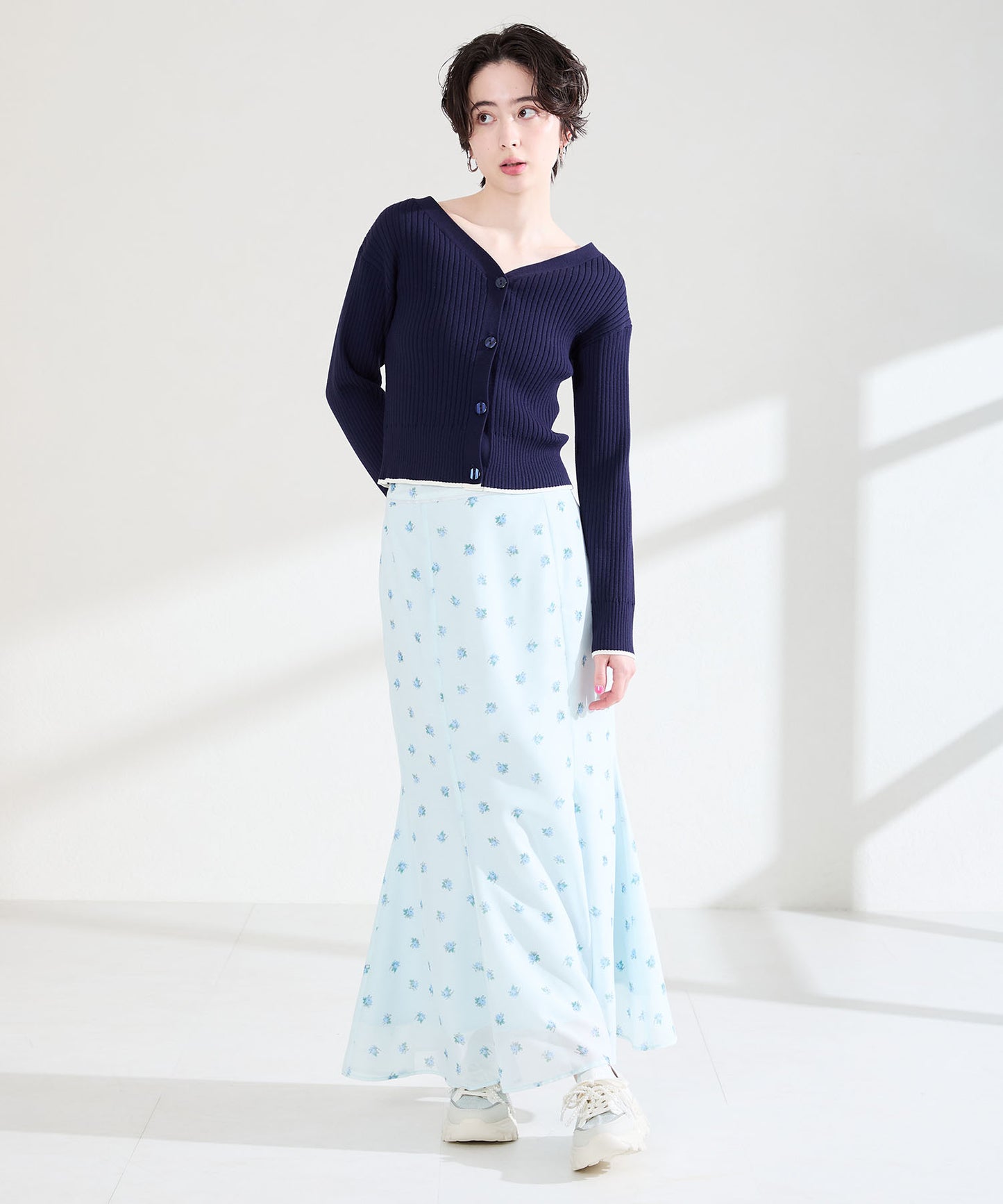 2wayリボンモチーフニットスニーカー/OT3797