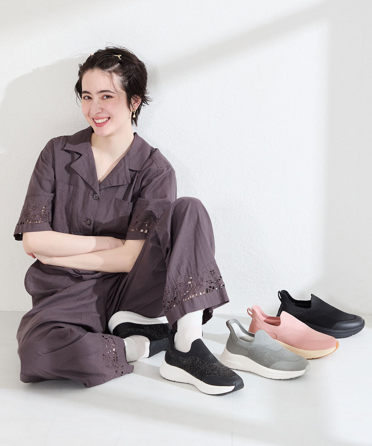 【TVCM放映中/瞬間フィット】ニット防水スニーカー/OT3799