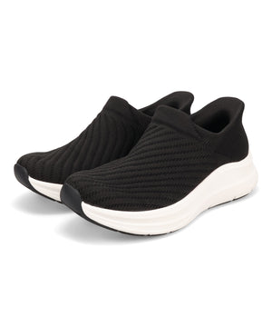 【瞬間フィット】ストライプニット防水スリッポンスニーカー/OT3801